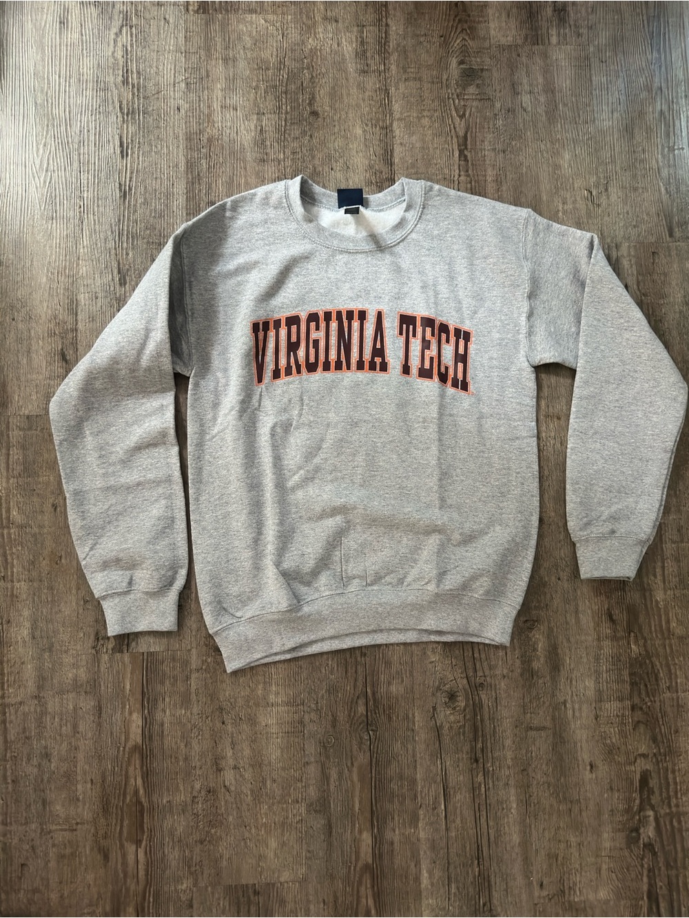 Blue 84 Virginia Tech Hokies Gray Crewneck Sweatshirt
